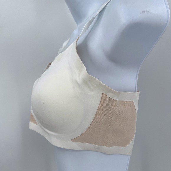 HoneyLove Crossover Bra White T-Shirt Bra Size M Seamless Wireless Comfort - Picture 4 of 7